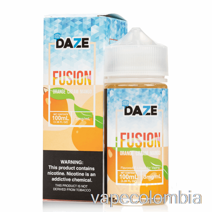 Vape Desechable Helado De Naranja Crema Mango - 7 Daze Fusion - 100ml 6mg